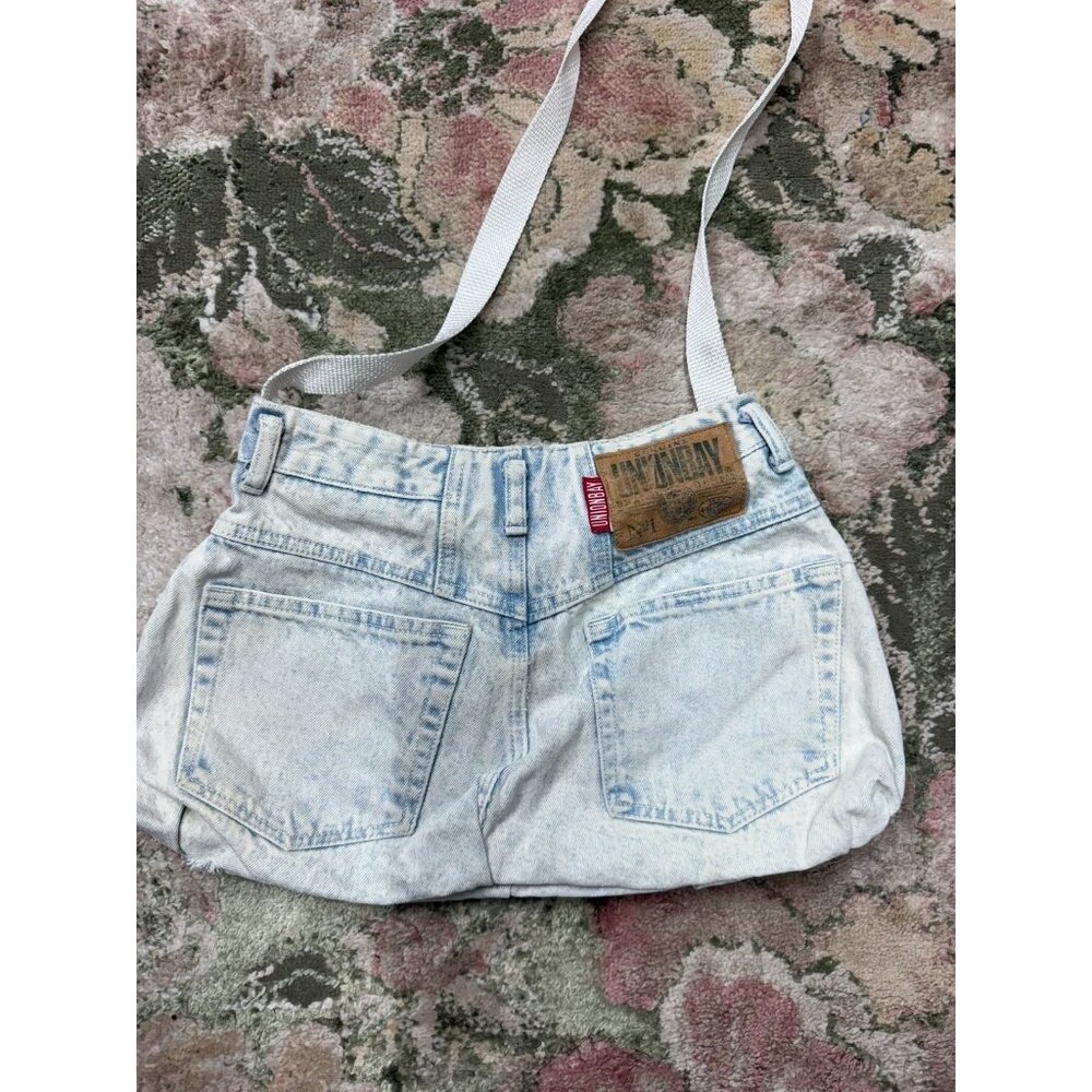 Vintage Y2K Denim Union Bay Light Wash Jean Crossbody Bag Festival Upcycled